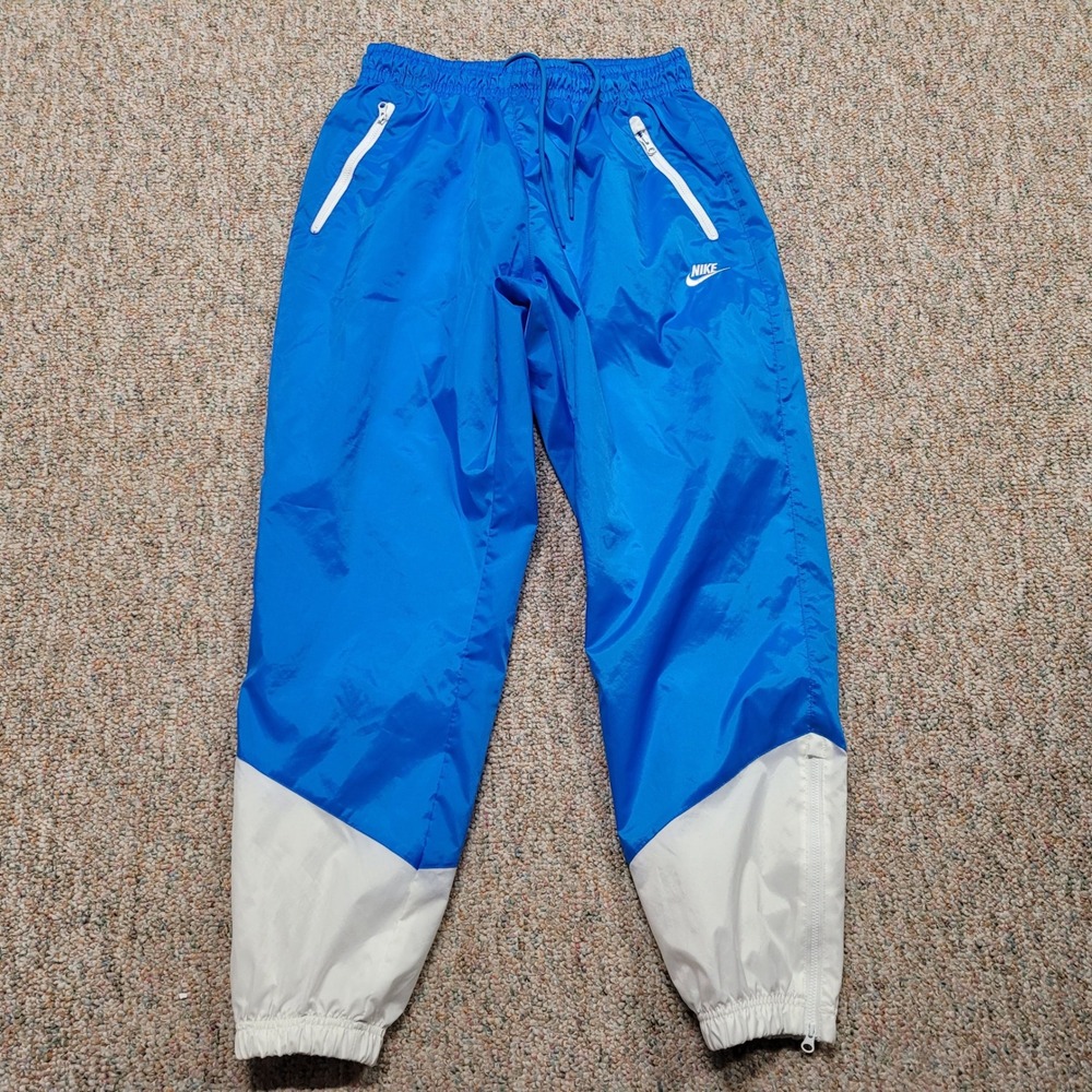 Nike Windrunner Woven Lined Pants Mens Large Blue White DX0653-406